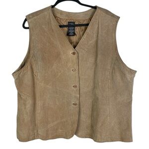 Coldwater Creek Tan Suede Vest